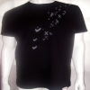 YesNoMaybe - Mens Black Tick Flock T