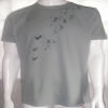 YesNoMaybe - Mens Grey Tick Flock T